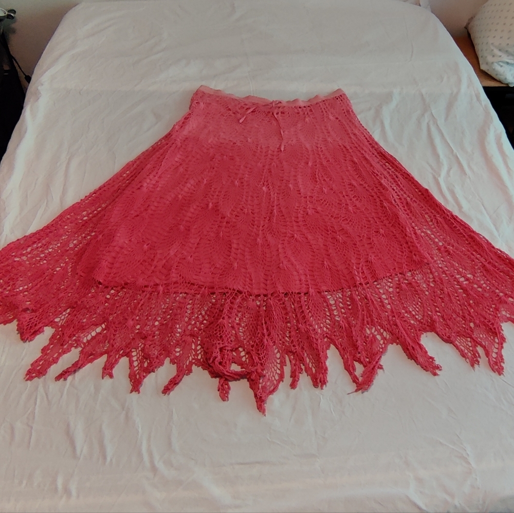 Crochet maxi skirt